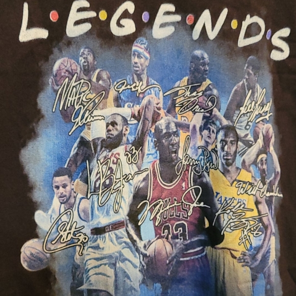 Black t shirt Basket ball legends of all time - Picture 2 of 3